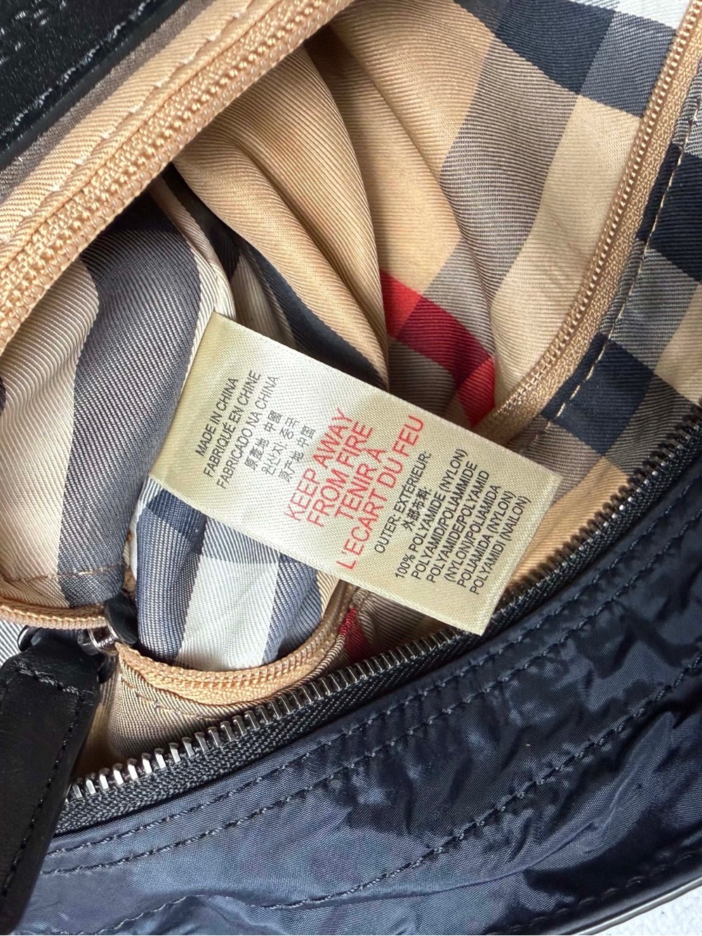 Burberry | Black Blue Nylon Buckleigh Packable Shopper Tote Bag | Authentic - Picture 15 of 16